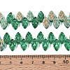 Electroplate Transparent Glass Beads Strands LS-EGLA-N056-03A-12-4