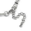 Anti-Tarnish 304 Stainless Steel 8 Shaped Link Chain Anklets AJEW-A057-08P-3