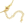 Brass Micro Pave Clear Cubic Zirconia Box Chain Heart Pendant Necklaces for Women NJEW-M009-02G-C-3