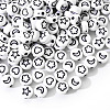 Opaque White Acrylic Beads SACR-YW0001-21B-2