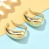 Teardrop Brass Cuff Earrings EJEW-A132-11G-2