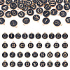 36Pcs 36 Styles Letter A~Z & Number 0~9 Alloy Enamel Charms ENAM-TA0003-11A-2