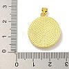 Rack Plating Brass Pave Nature Shell Religion Pendants KK-C074-31G-02-3