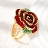 304 Stainless Steel Enamel Finger Rings for Women RJEW-G373-01G-02-2
