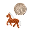 MIYUKI Delica Glass Seed Beaded Pendants PALLOY-MZ01247-02-2