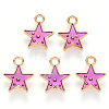 Alloy Enamel Charms X-ENAM-S121-028-2