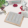 Wooden Slant Back Necklace Organizer Jewelry Display Stands AJEW-WH20033-046D-7