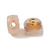 Luminous Transparent Acrylic Beads OACR-P037-01B-S-3