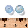 Frosted Transparent Acrylic Beads OACR-F013-13D-3