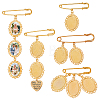 5Pcs Iron Brooches JEWB-UN00011-1