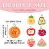 8Pcs Opaque Resin Pendants CRES-TA0001-69-3