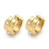 304 Stainless Steel Hoop Earrings for Women EJEW-C096-64G-2