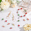 100Pcs 2 Colors Spray Painted Resin Connector Charms FIND-AR0003-09-4