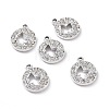 Alloy Crystal Rhinestone Pendants ALRI-C008-30P-2