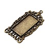 Vintage Tibetan Style Alloy Large Pendant Cabochon Bezel Settings LS-TIBEP-M018-129AB-NF-3