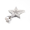 Brass Micro Pave Clear Cubic Zirconia Pendants X-ZIRC-L085-85P-2