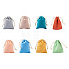 40Pcs 8 Colors Polycotton Canvas Packing Pouches ABAG-MB0001-07-8