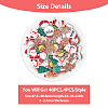 40Pcs 10 Style Christmas Sock & Santa Claus & Tree & Gingerbread Man & Deer Acrylic Brooch Pin JEWB-FH0001-32-2