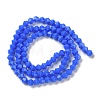 Opaque Solid Color Imitation Jade Glass Beads Strands LS-EGLA-A039-P4mm-D11-2