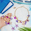 1Pc Alloy & Resin & Plastic Imitation Pearl Charm Bracelets SJEW-PH0001-34-3