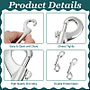30Pcs Alloy Double Lobster Claw Clasps FIND-GO0004-52-3