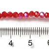 Electroplate Transparent Glass Beads Strands LS-EGLA-A035-T3mm-L07-4