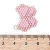 Glass Seed Beaded Pendants PALLOY-MZ01296-02-4