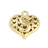 Hollow Brass Pendants for Valentine's Day KK-M289-03S-G-1