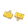 304 Stainless Steel Enamel Pendants STAS-F347-17G-02-2