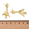 Brass Dangle Earrings EJEW-D352-06G-02-5