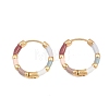Women's Colorful Alloy Enamel Huggie Hoop Earrings AL-CBA3C8B-17G-1