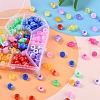 224Pcs 9 Style Acrylic European Beads MACR-YW0001-69-5