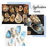 Concave Oyster Shells for Home Vase Filler AJEW-WH0880-34-5