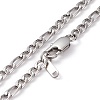 Men's 304 Stainless Steel Figaro Chain Necklace NJEW-JN03263-3