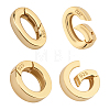 4Pcs 2 Styles 925 Sterling Silver Spring Gate Rings STER-PH0004-32G-1