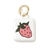 Baking Paint Brass Pendants KK-C171-01C-1