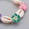 Cowrie Shell Anklets/Bracelets X-AJEW-AN00243-2