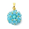 Glass Pendants PALLOY-MZ01346-03-1