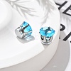 Cubic Zirconia Clip-on Earrings EJEW-L100-01P-01-2