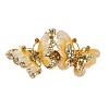 Alloy Rhinestone Enamel Hair Barrettes OHAR-B006-01G-03-2