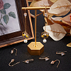 10Pcs Brass Cubic Zirconia Earring Hooks KK-BBC0004-53-4