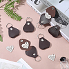 6Pcs 6 Styles PU Leather Keychains KEYC-ME0001-18-4