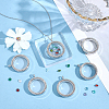 6Pcs Alloy Magnetic Locket Pendants FIND-ME0003-67P-5