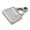 Anti-Tarnish 304 Stainless Steel Charms STAS-M084-01C-P-2