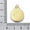 Brass Micro Pave Cubic Zirconia Pendants KK-V010-06G-01-3