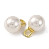 Rack Plating Brass & Shell Pearl Ball Pendants KK-B103-03B-G-2