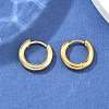 Ion Plating(IP) 304 Stainless Steel Huggie Hoop Earrings X-EJEW-F111B-13mm-G-4