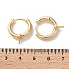 Brass Hoop Earrings Findings KK-B105-03G-02-3