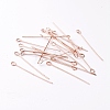 Brass Eye Pins KK-TAC0002-19RG-2