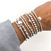 8Pcs CCB Round Beaded Stretch Bracelets WGF8C34-10-1